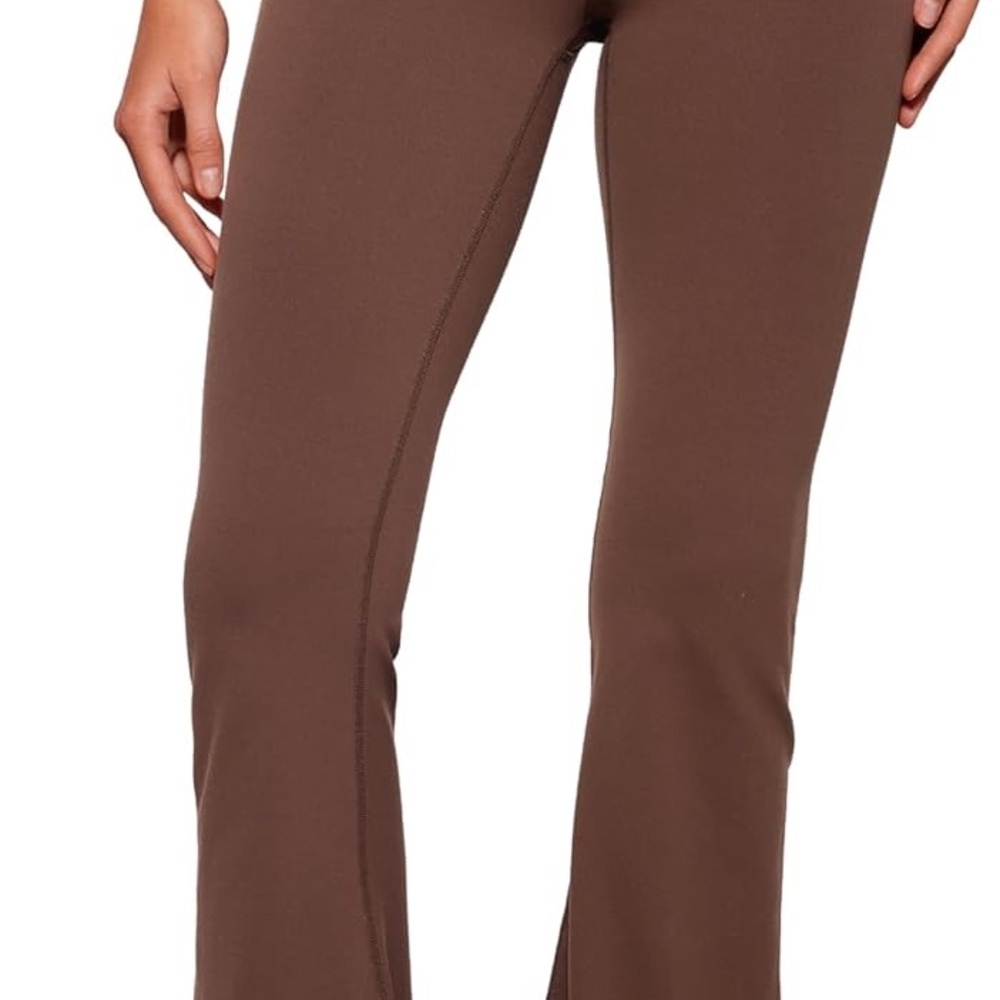 CRZ YOGA Coffee Brown Flare Pants
